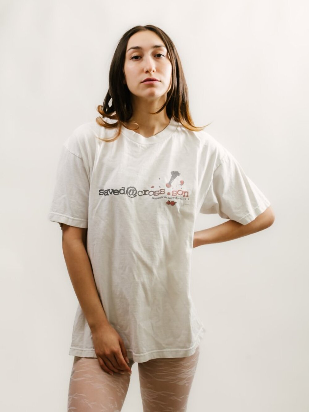 90s Christian T-Shirt (L) large white vintage cyber email streetwear mens street